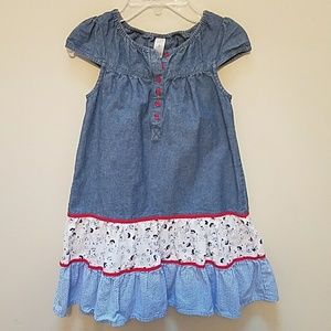 Carter's girls denim flowy dress